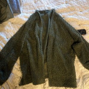 Green cardigan